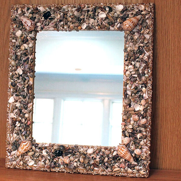 Shell Framed Mirror